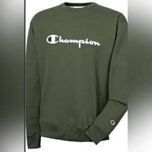 Champion Olive Green Crewneck